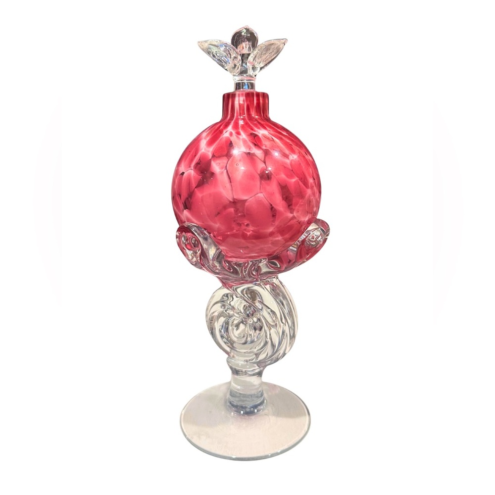 Stunning Art Glass Perfume Bottle w/Stopper